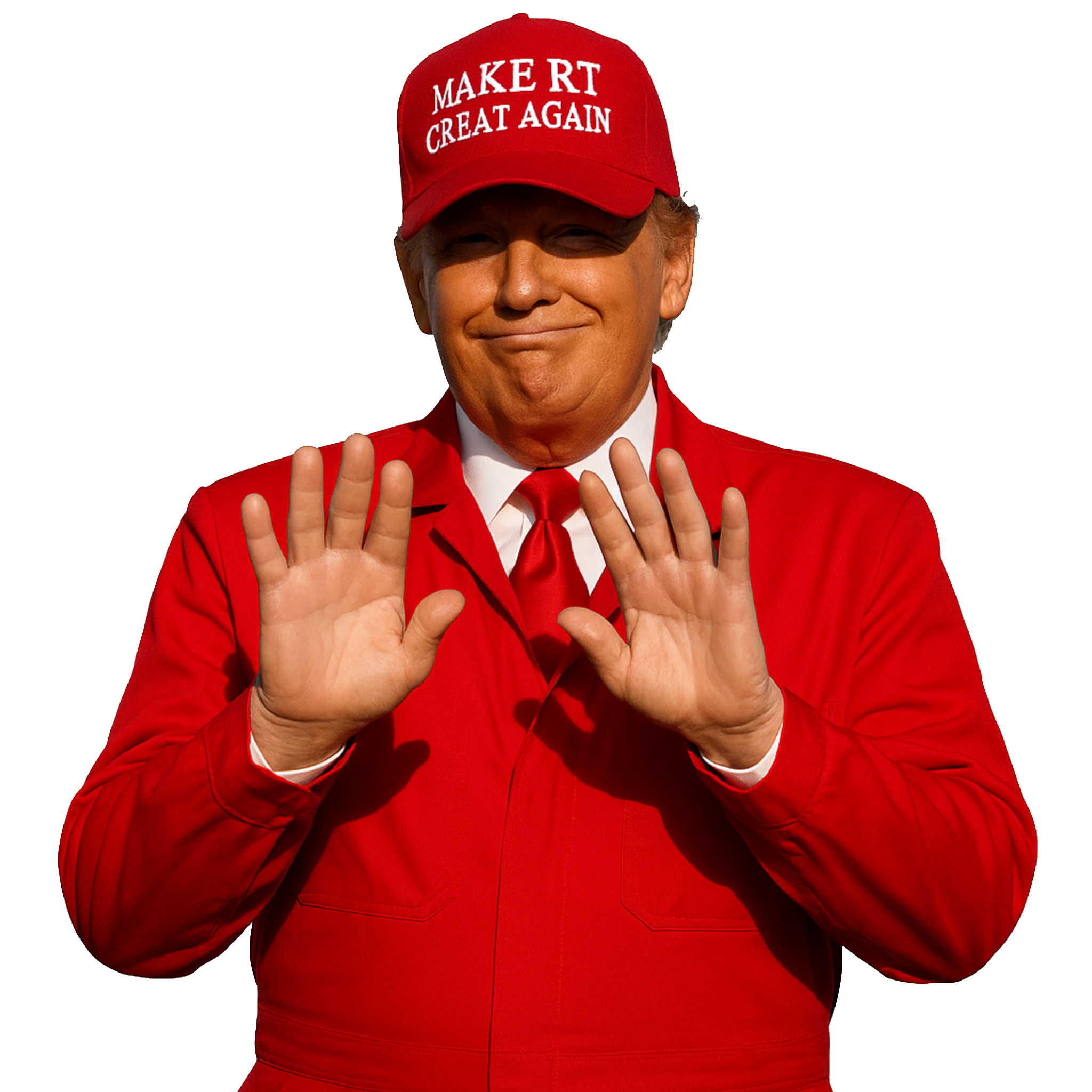 "MAKE RT GREAT AGAIN" statement caps